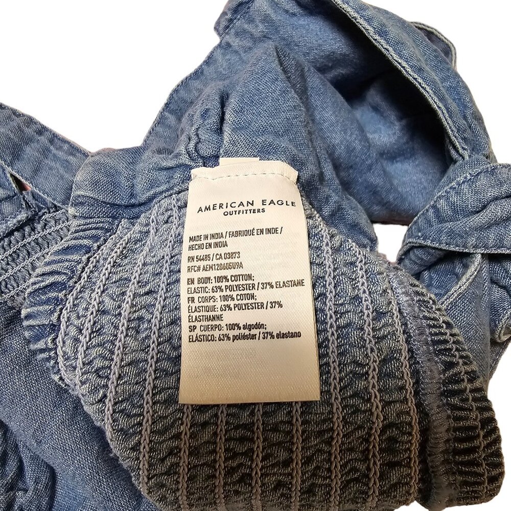 American Eagle Outfitters Denim Bralette  Size L Excellent Used Condition‎ - Picture 6 of 6